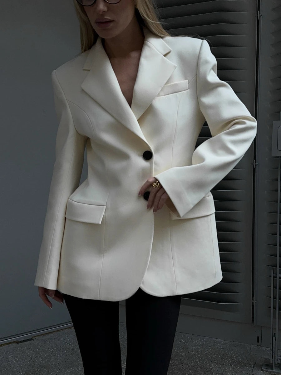 Blazer Femme Élégant - Style Office Lady