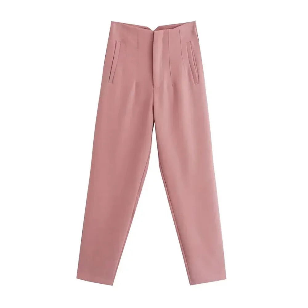 Pantalon Femme Taille Haute
