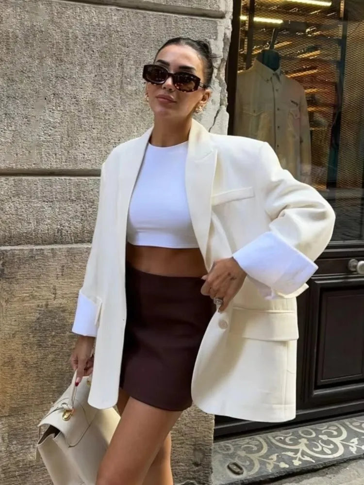 Blazer Oversize à Poches