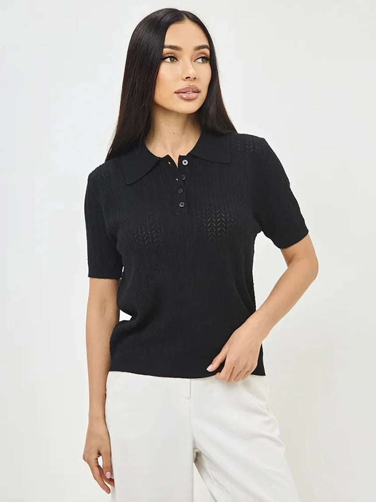 Chemise légère col rabattu