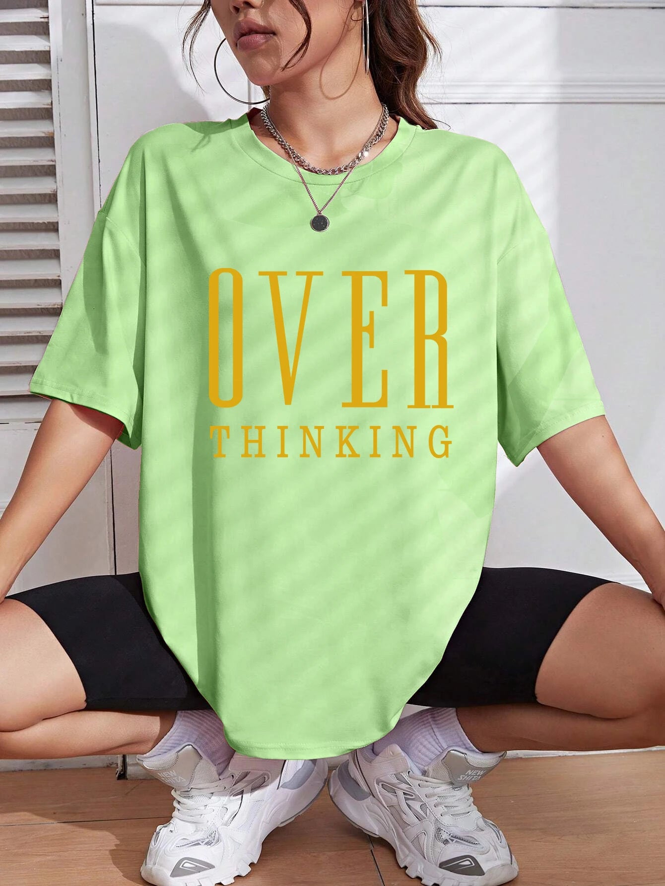 T-shirt été décontracté Over Thinking