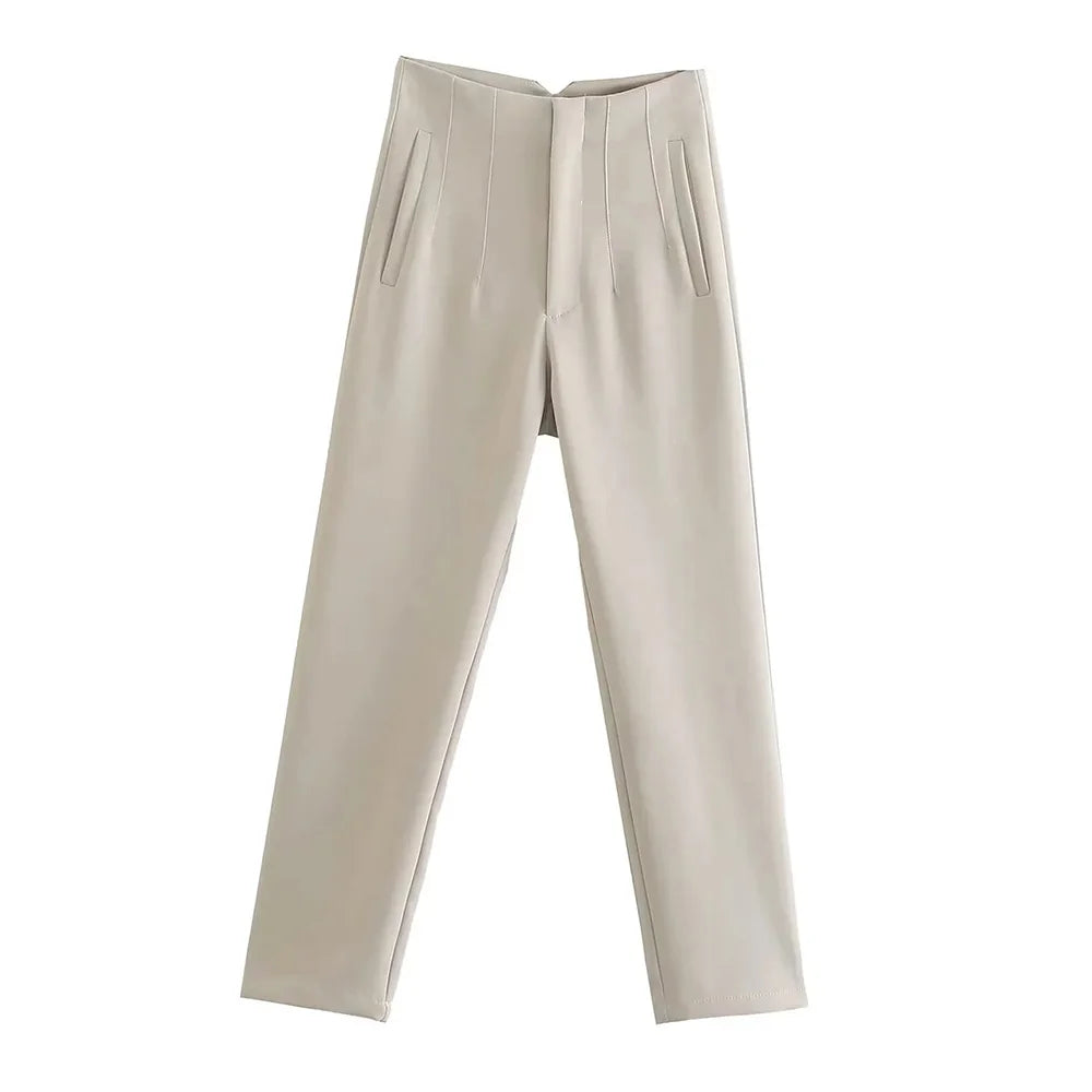 Pantalon Femme Taille Haute