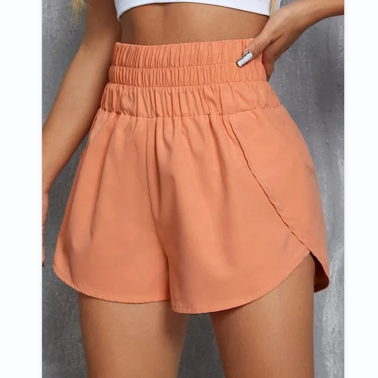 Short léger taille haute