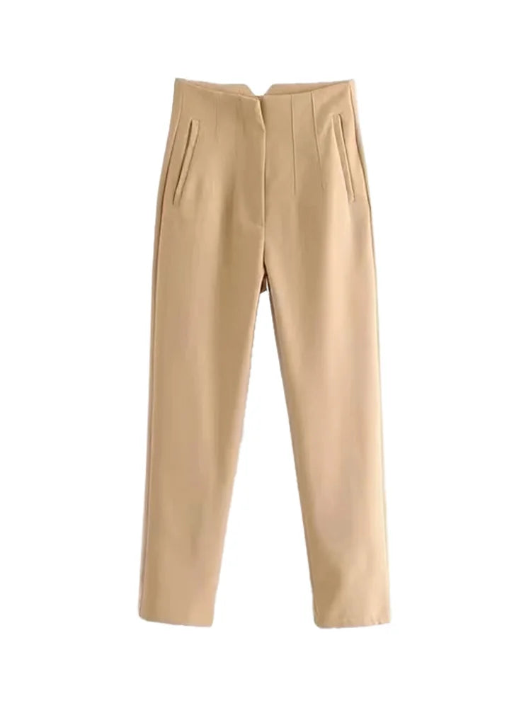 Pantalon Femme Taille Haute