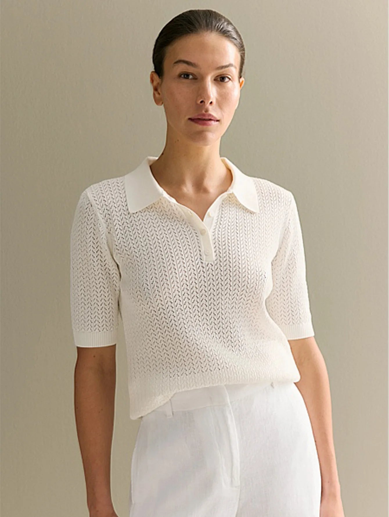 Chemise légère col rabattu
