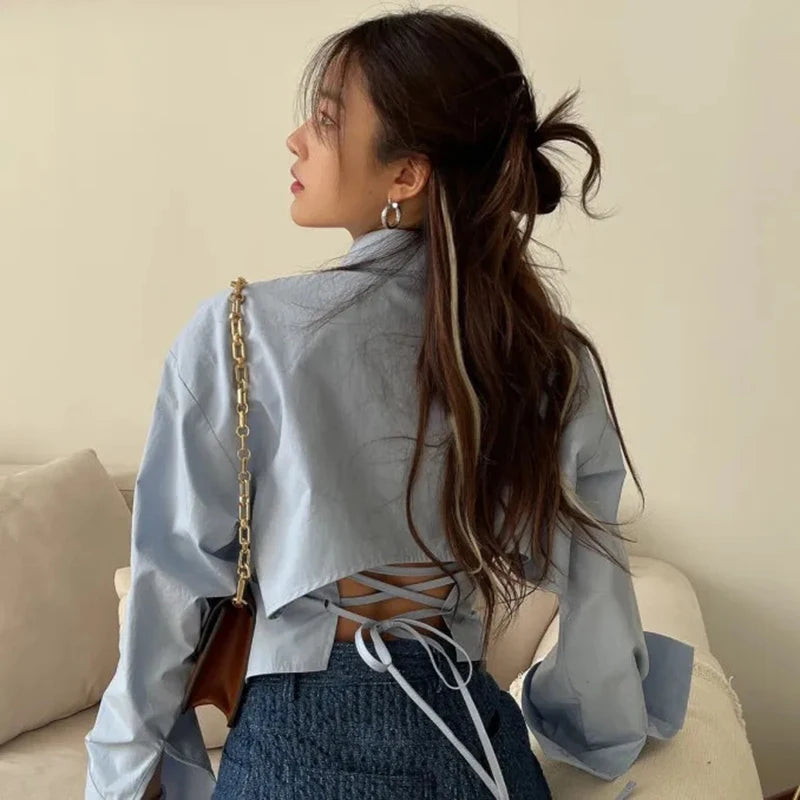 Chemise Élégante à Lacets