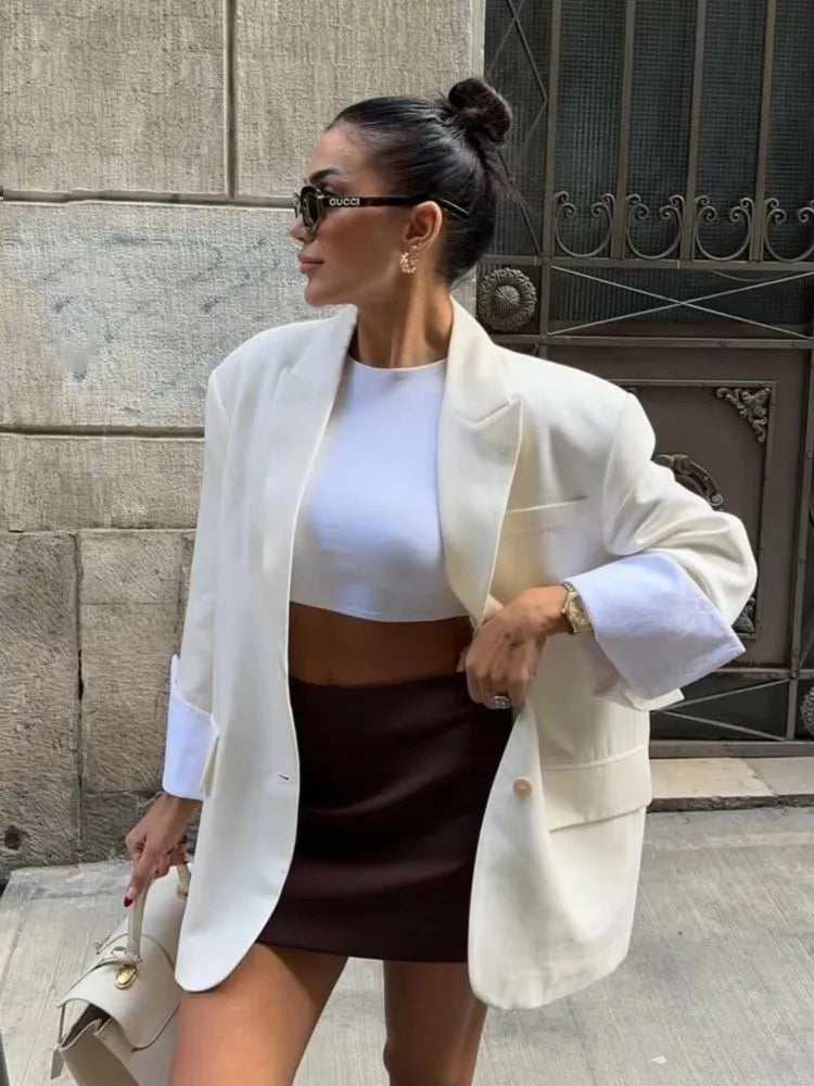 Blazer Oversize à Poches