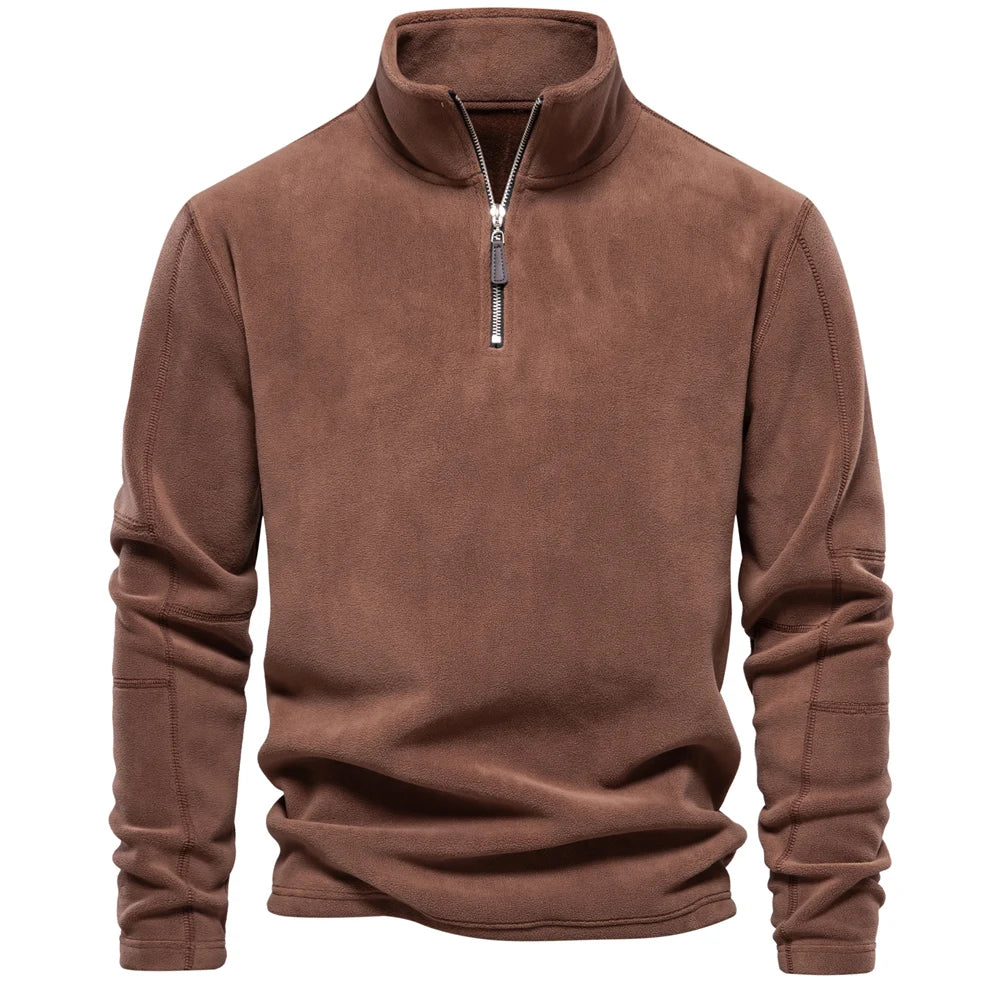 Sweat à col rabattu homme