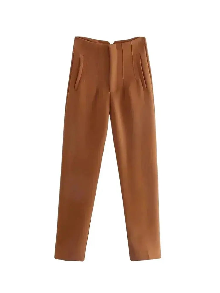 Pantalon Femme Taille Haute