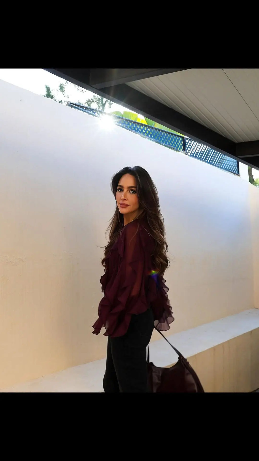 Blouse à Volants Élégante