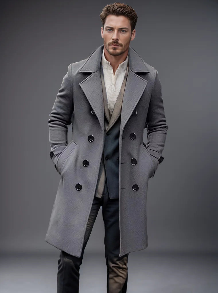Manteau Homme Casual Double Boutonnage
