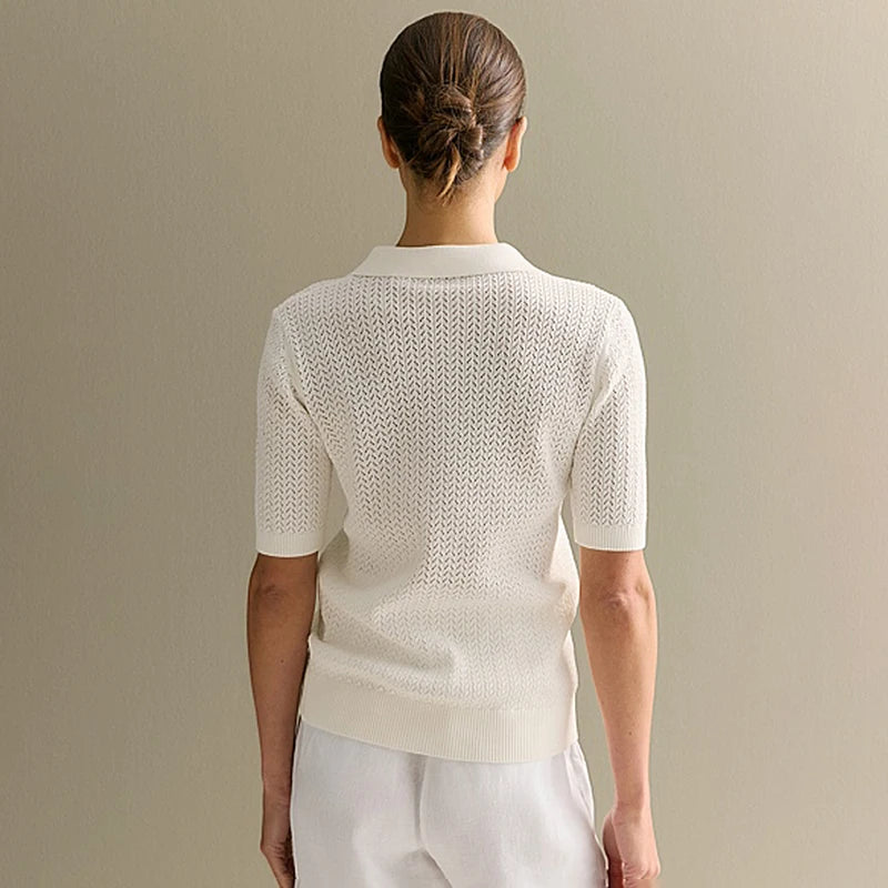 Chemise légère col rabattu