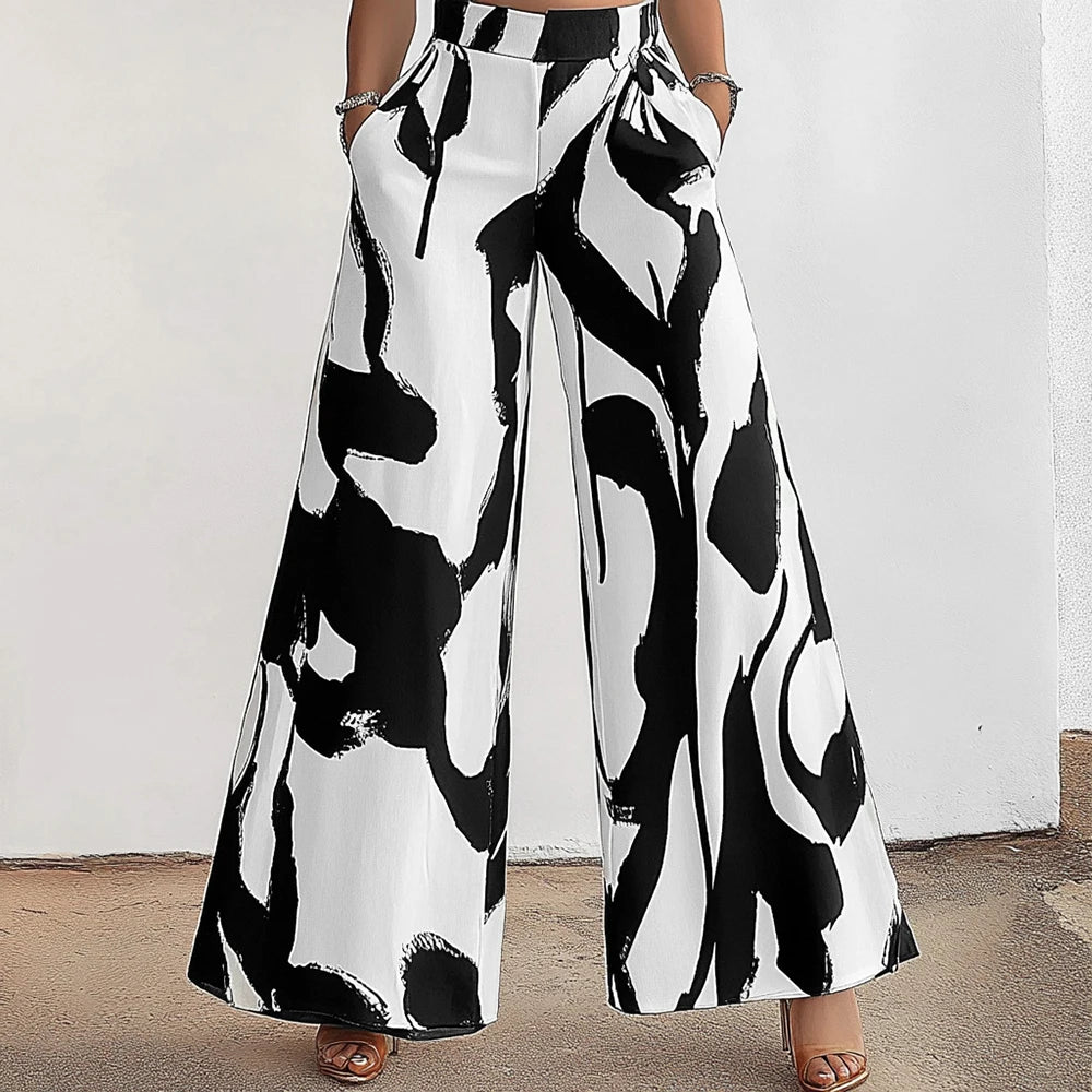 Pantalon Tie-Dye Wide Leg