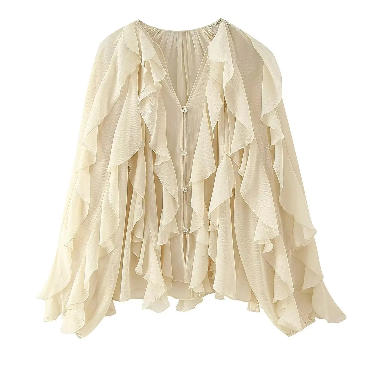Blouse à Volants Élégante