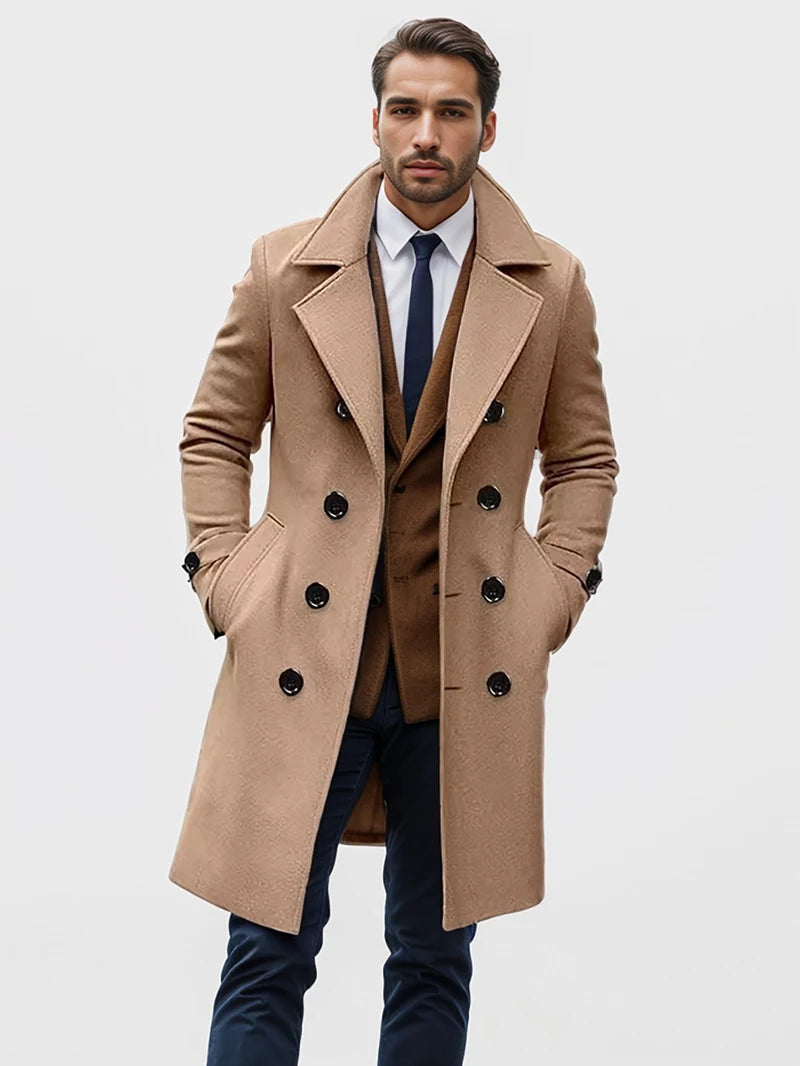 Manteau Homme Casual Double Boutonnage