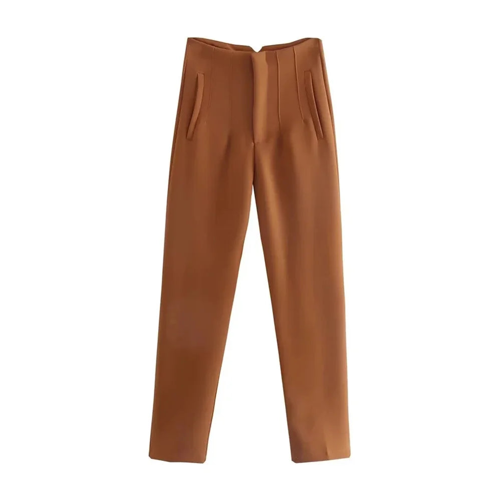Pantalon Femme Taille Haute