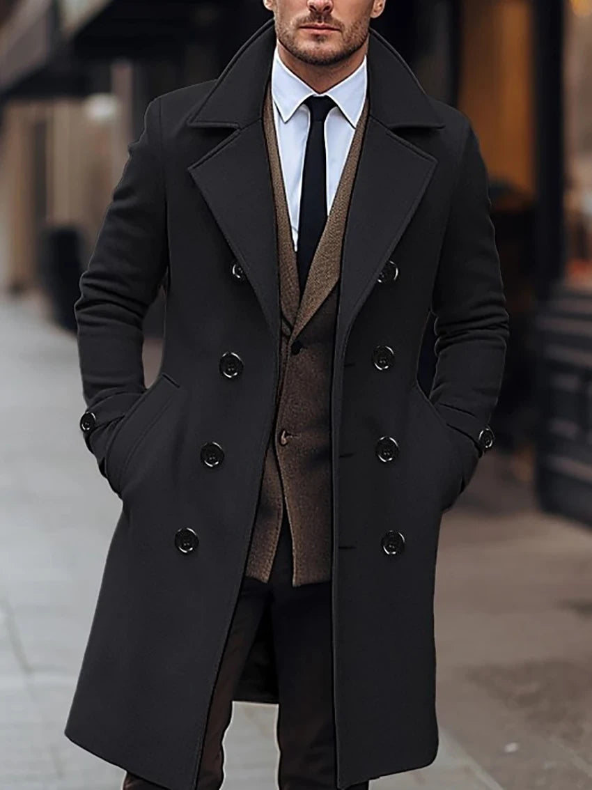 Manteau Homme Casual Double Boutonnage
