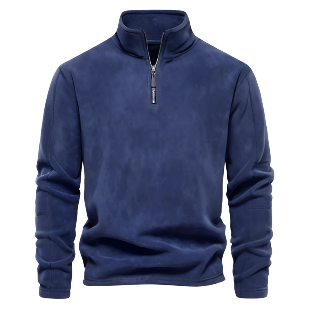 Sweat à col rabattu homme