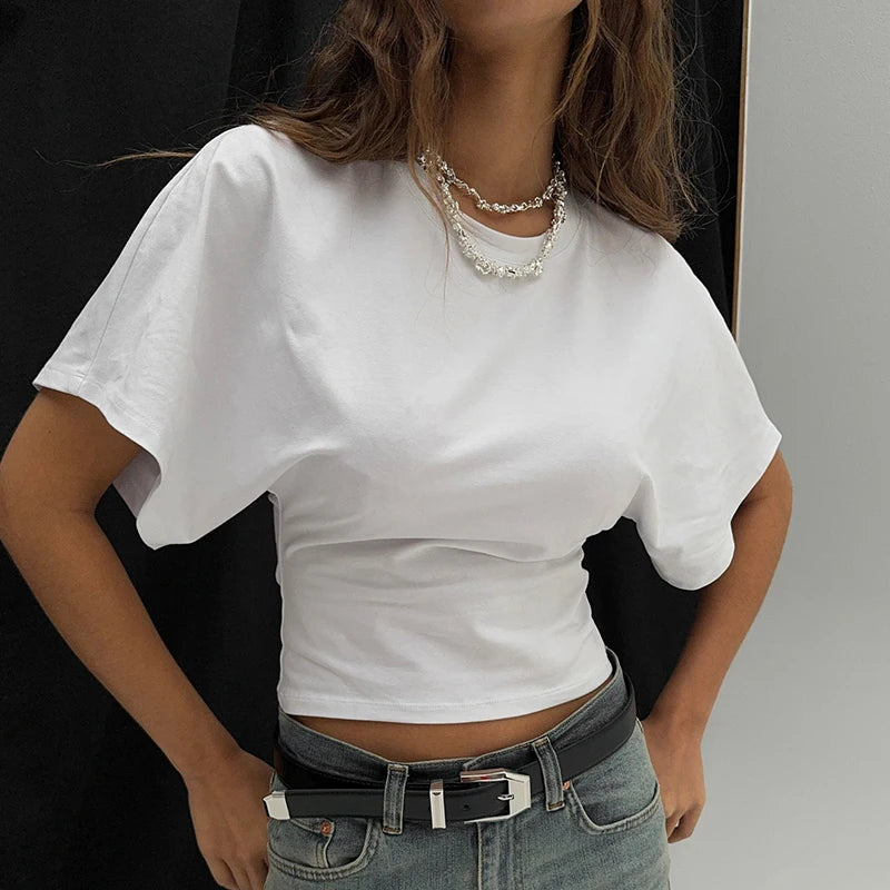 T-shirt femme col rond slim