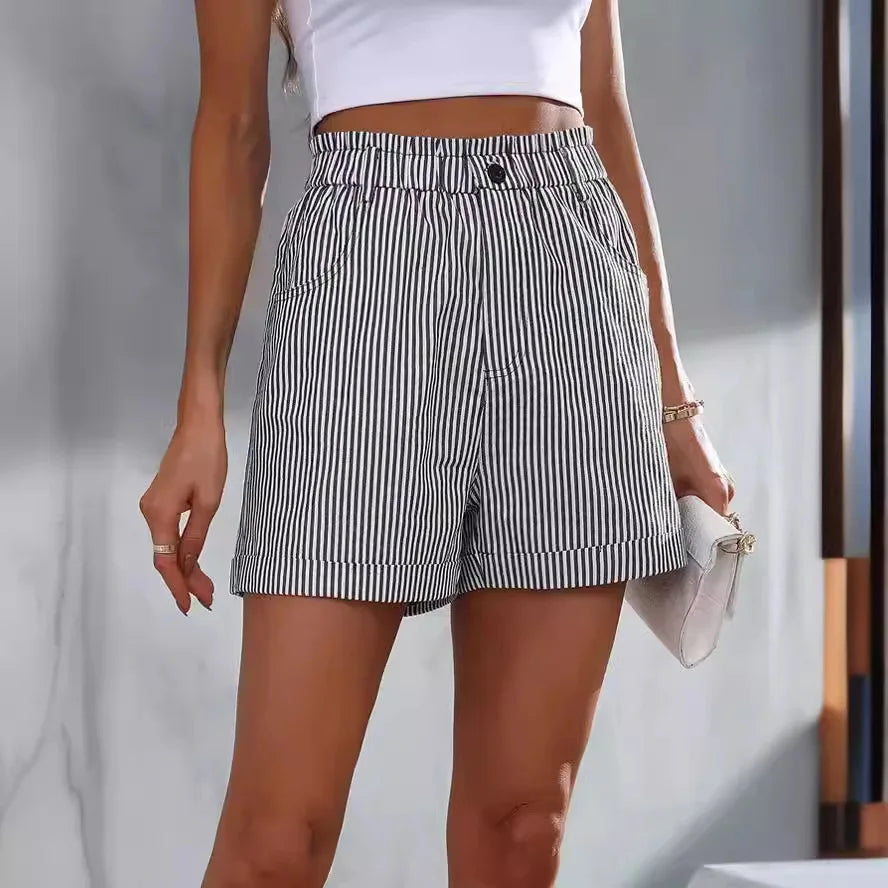 Short rayé casual