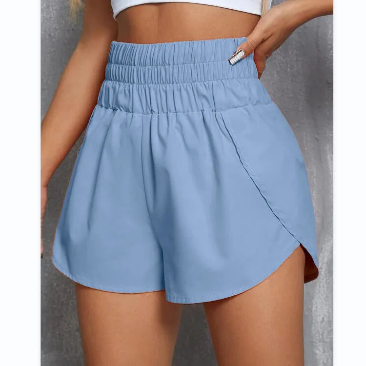 Short léger taille haute