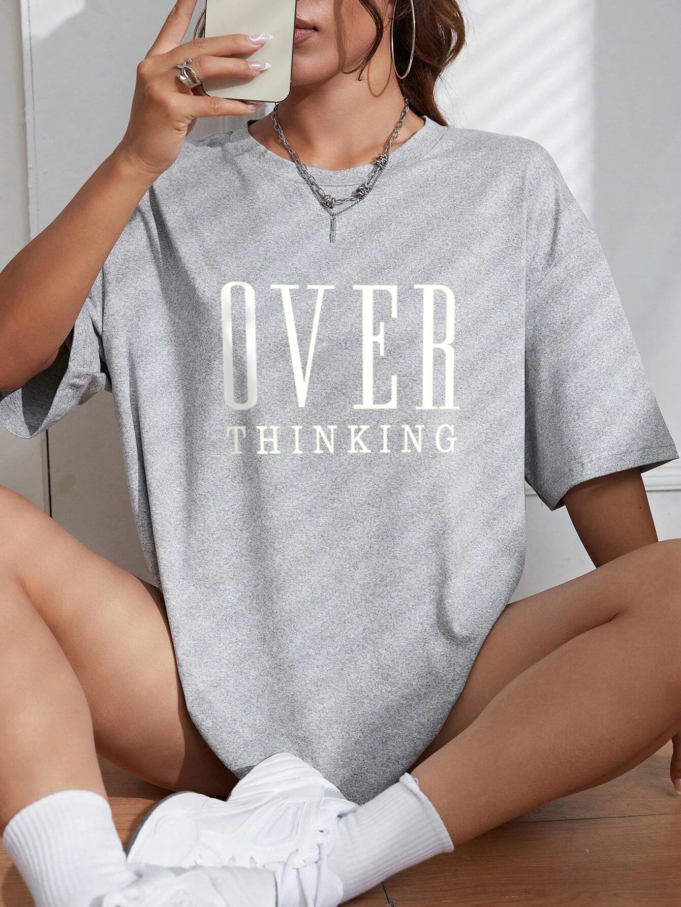 T-shirt été décontracté Over Thinking