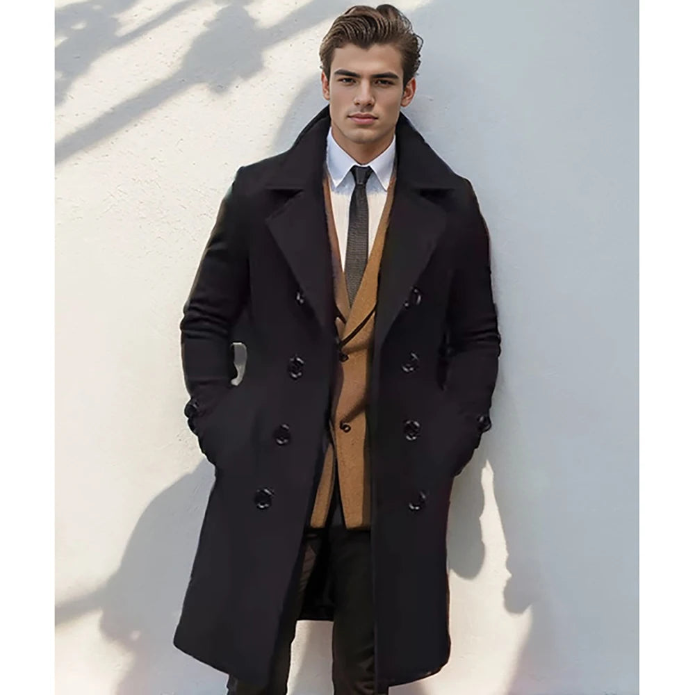Manteau Homme Casual Double Boutonnage