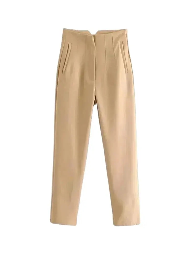Pantalon Femme Taille Haute
