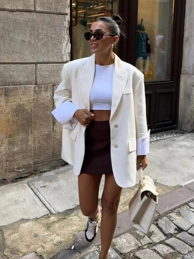 Blazer Oversize à Poches