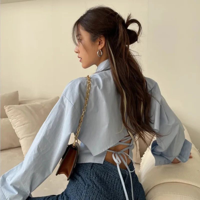 Chemise Élégante à Lacets