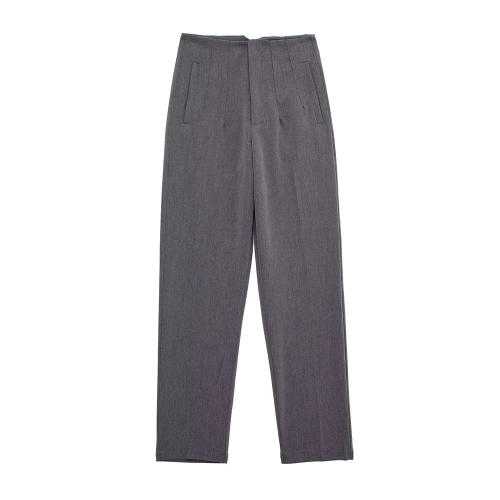 Pantalon Femme Taille Haute