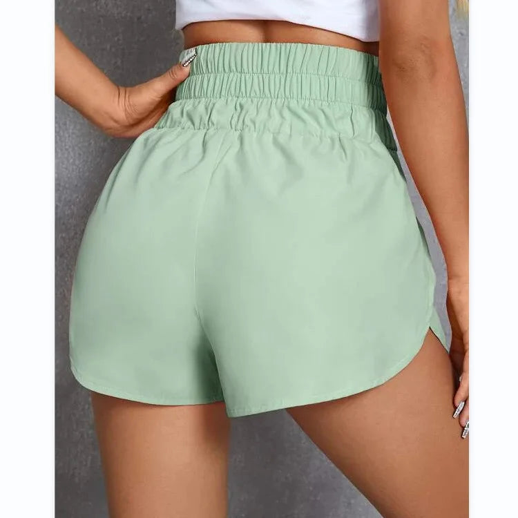 Short léger taille haute