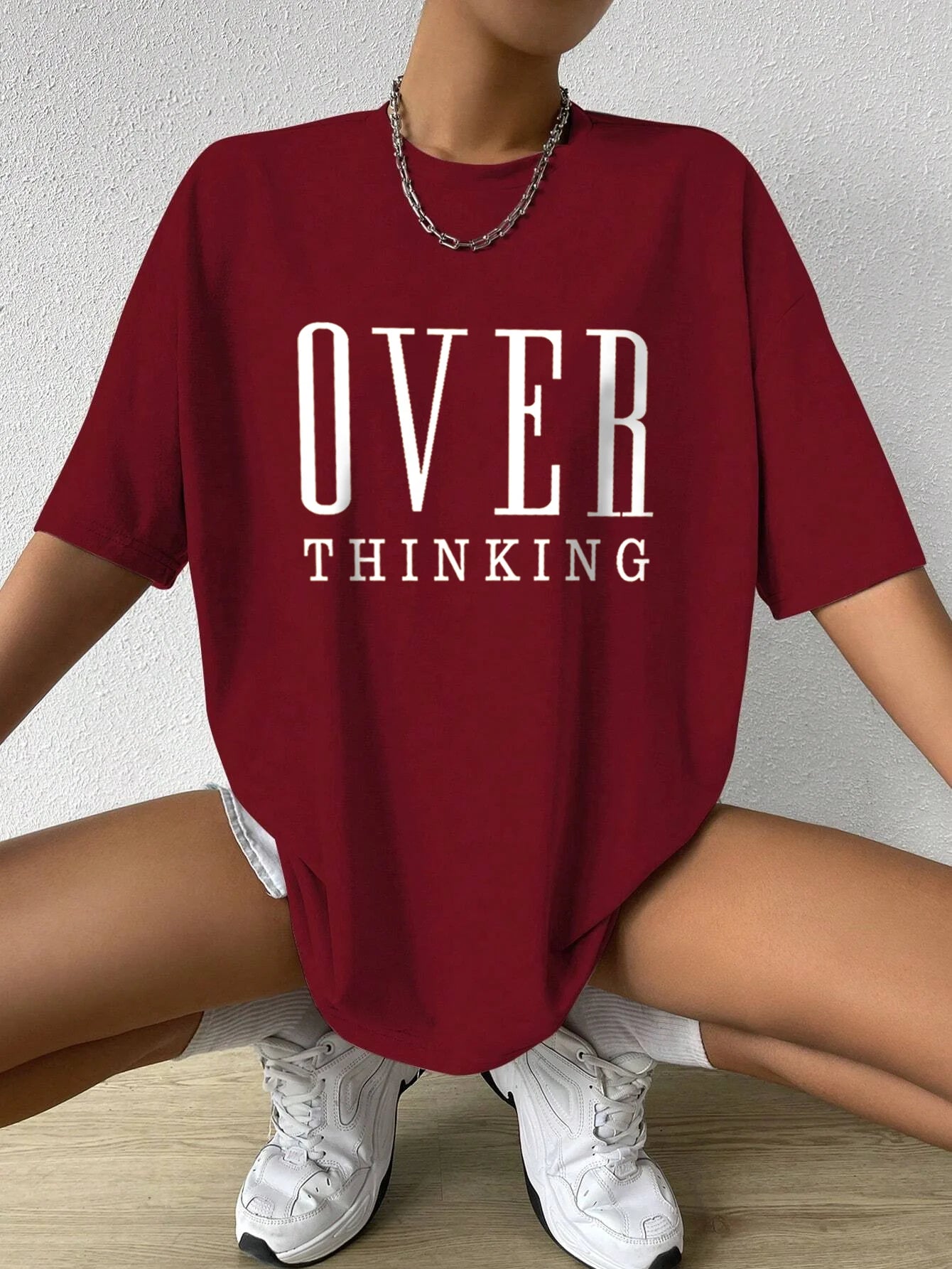 T-shirt été décontracté Over Thinking