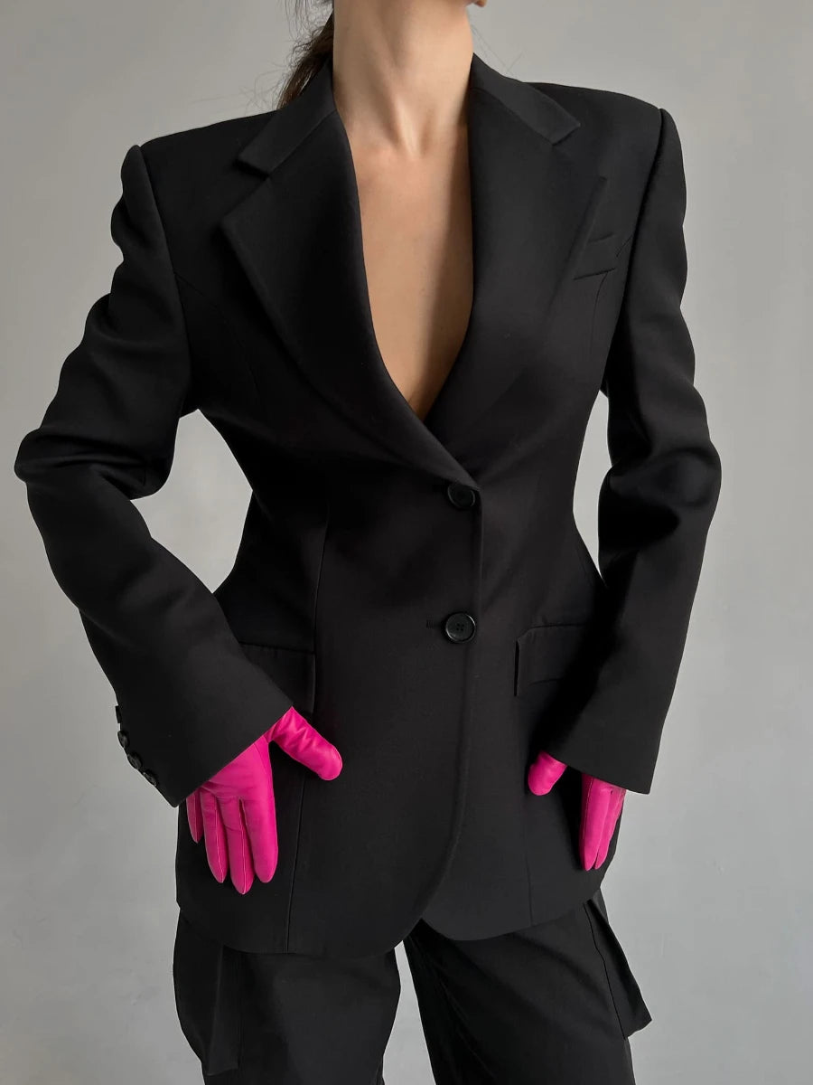 Blazer Femme Élégant - Style Office Lady