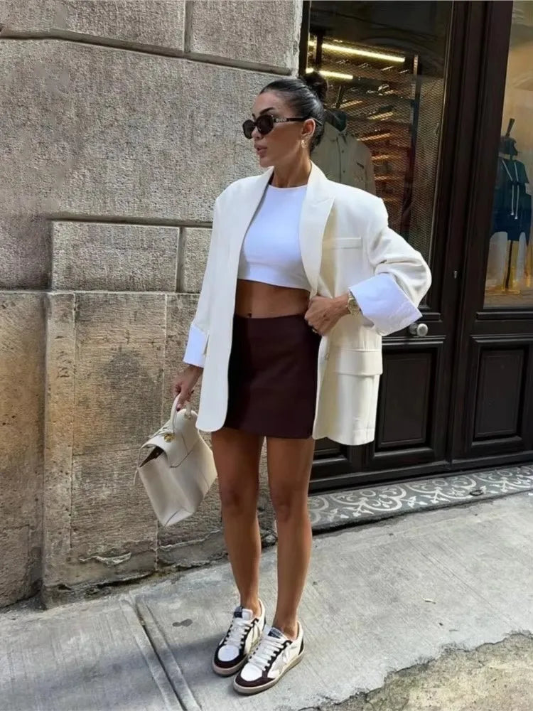Blazer Oversize à Poches