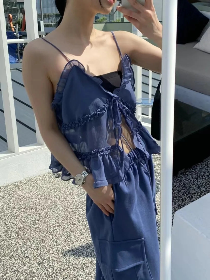 Top Camisole à Volants