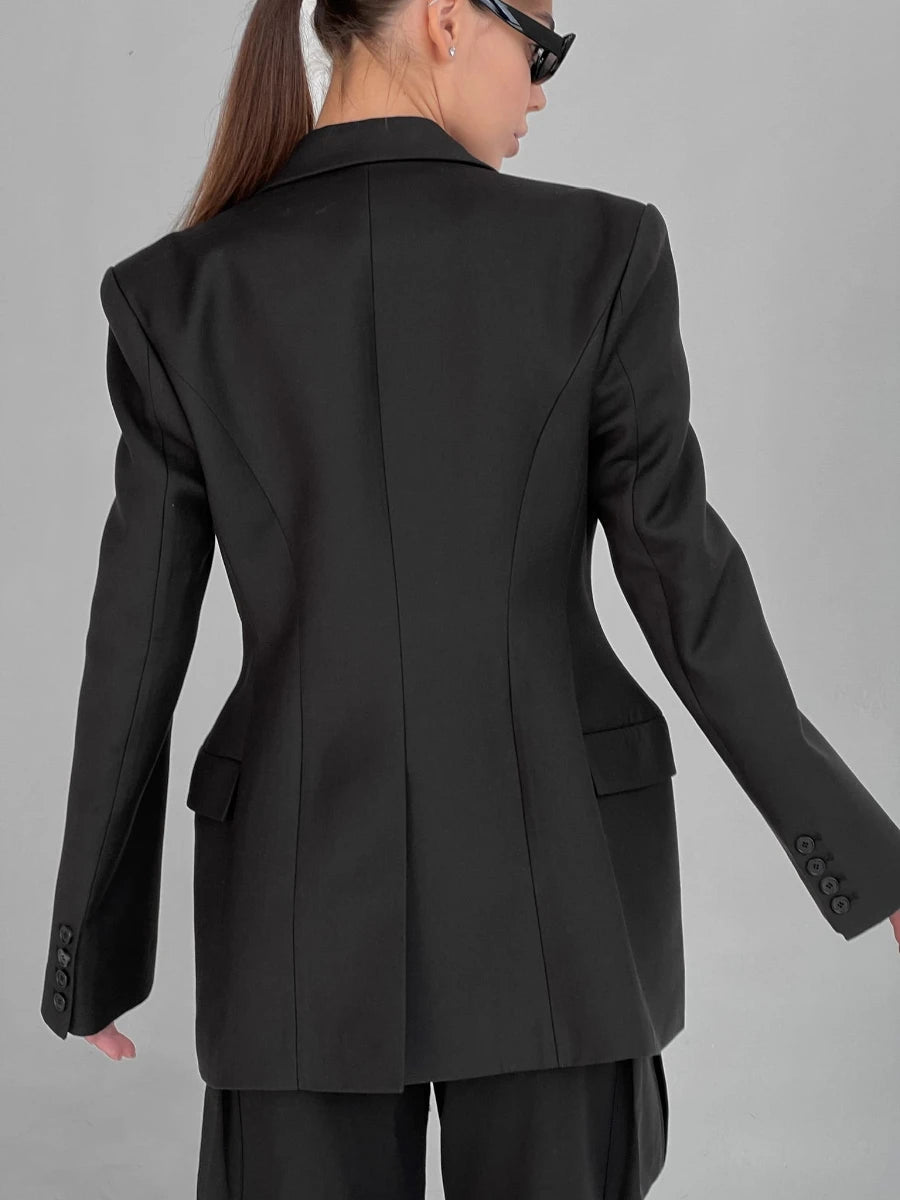 Blazer Femme Élégant - Style Office Lady