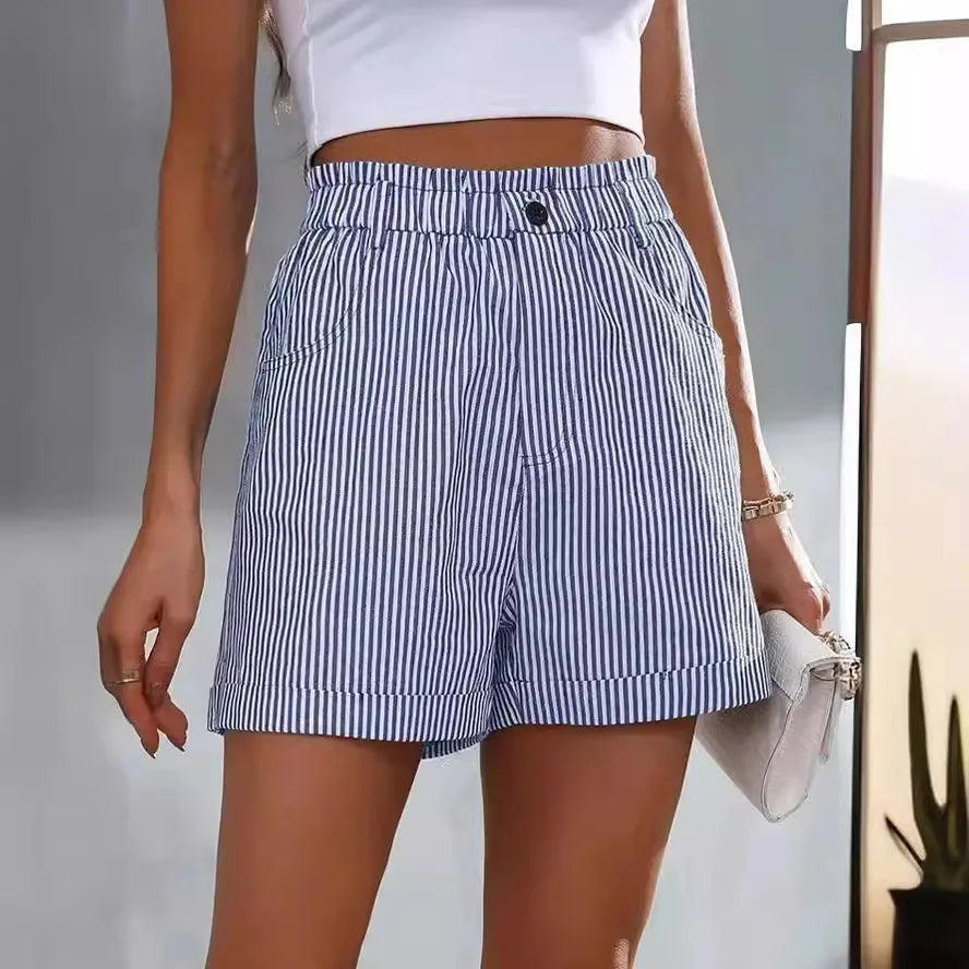 Short rayé casual