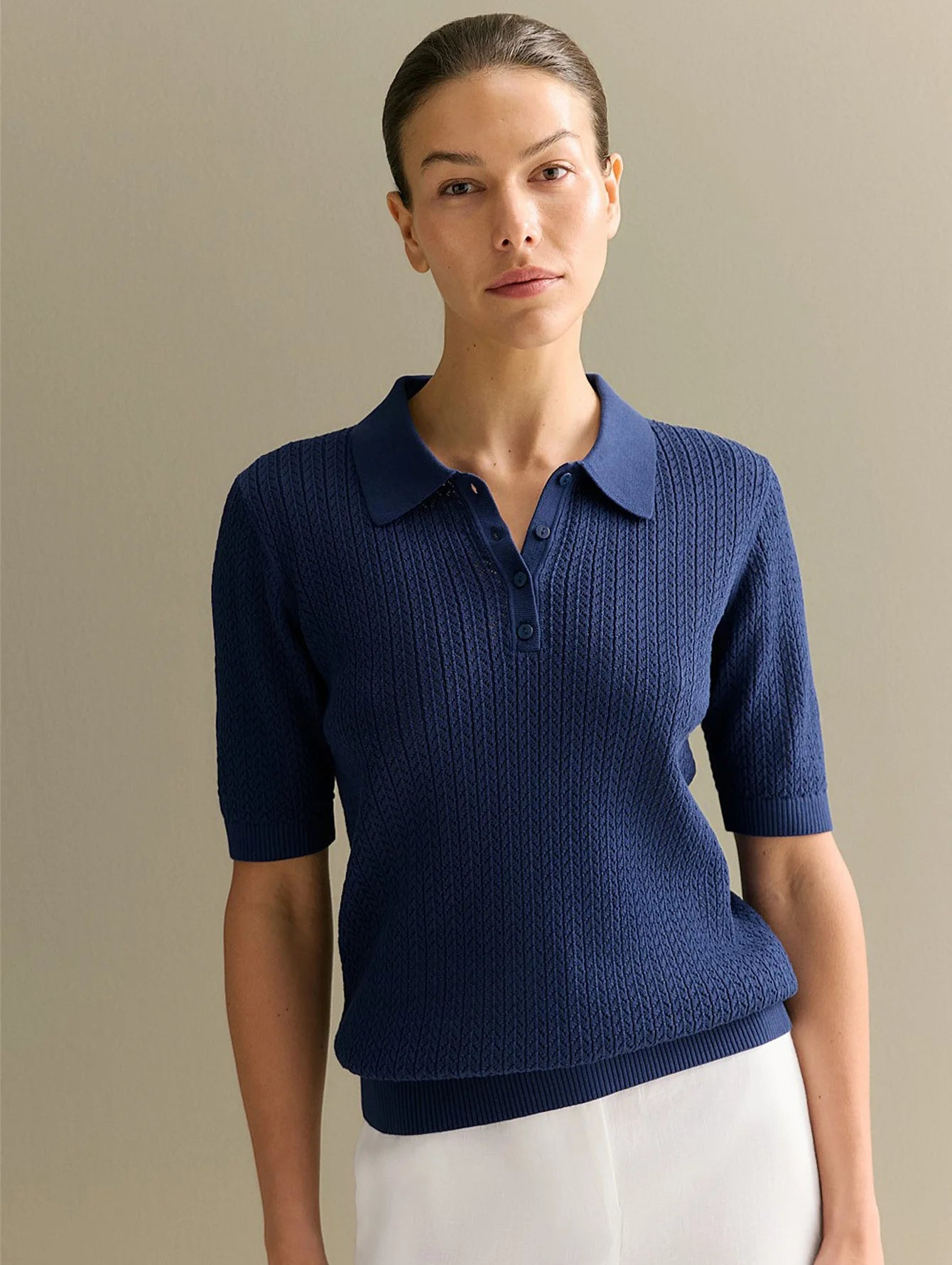 Chemise légère col rabattu