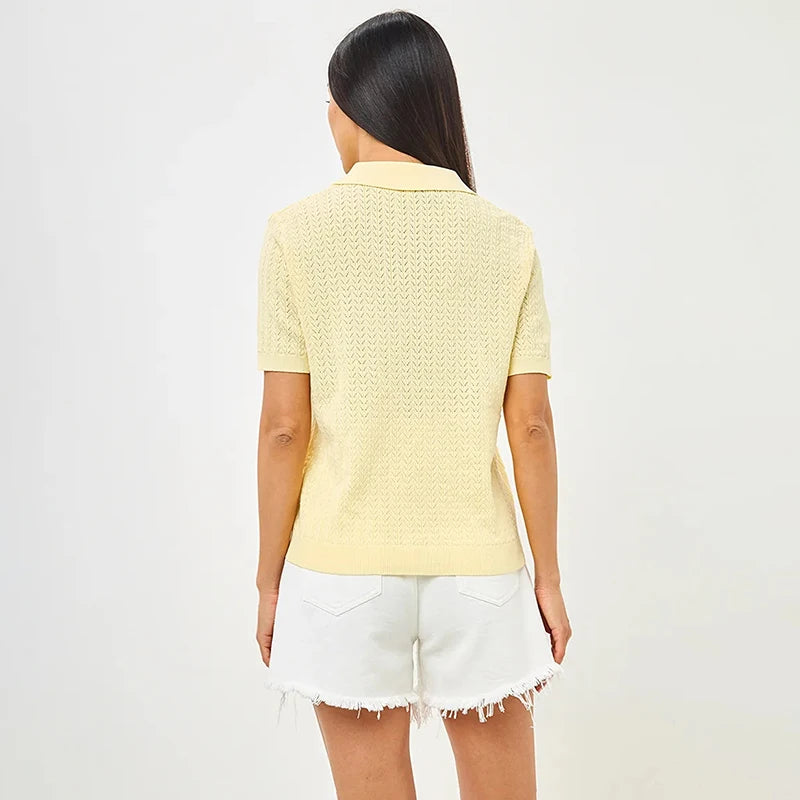 Chemise légère col rabattu